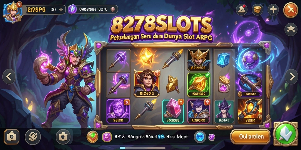 Tampilan gameplay menarik dari 8278SLOTS dengan elemen petualangan.