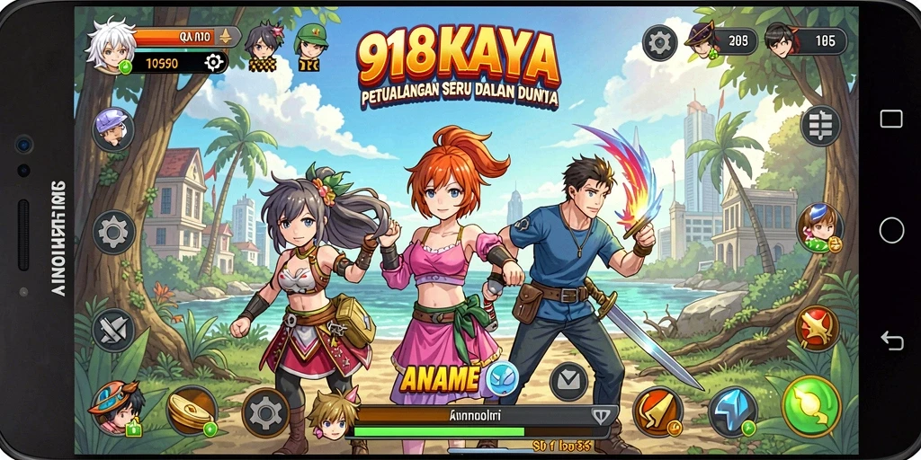 Pengalaman gameplay seru dalam dunia anime yang penuh warna.