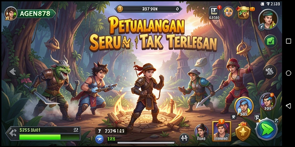 Tampilan gameplay AGEN878 dengan karakter dan petualangan menegangkan.
