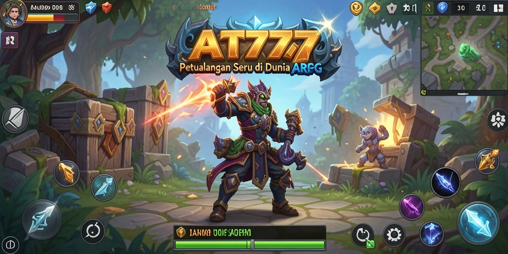 Tampilan gameplay ARPG yang menegangkan dan penuh aksi di AT777.