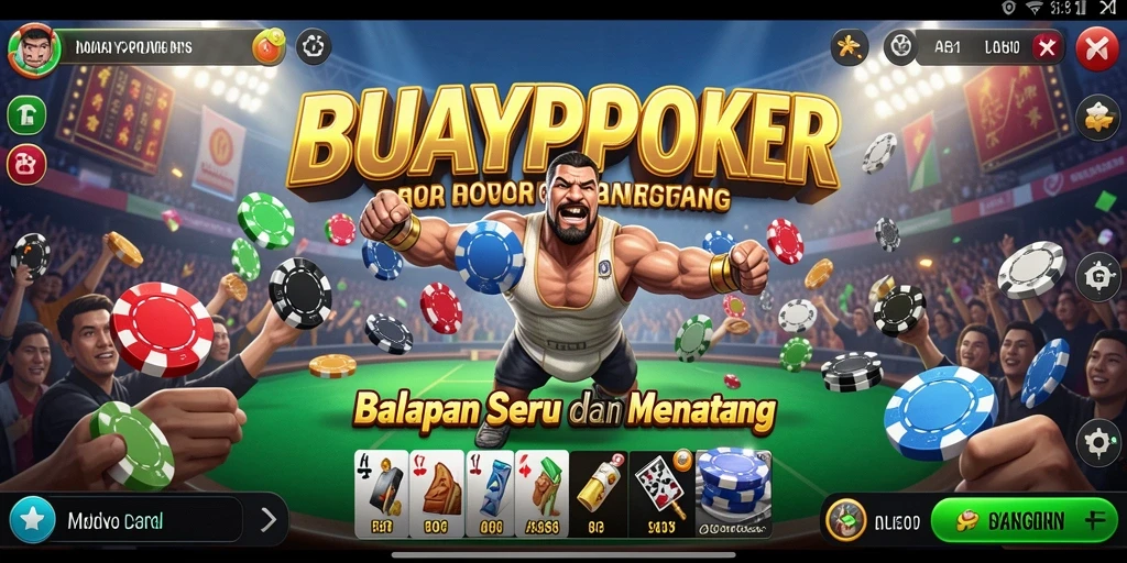 Tampilan menarik dari gameplay balapan seru BUAYAPOKER.
