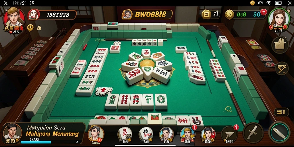 Tampilan gameplay Mahjong yang menantang dan seru di BWO888.