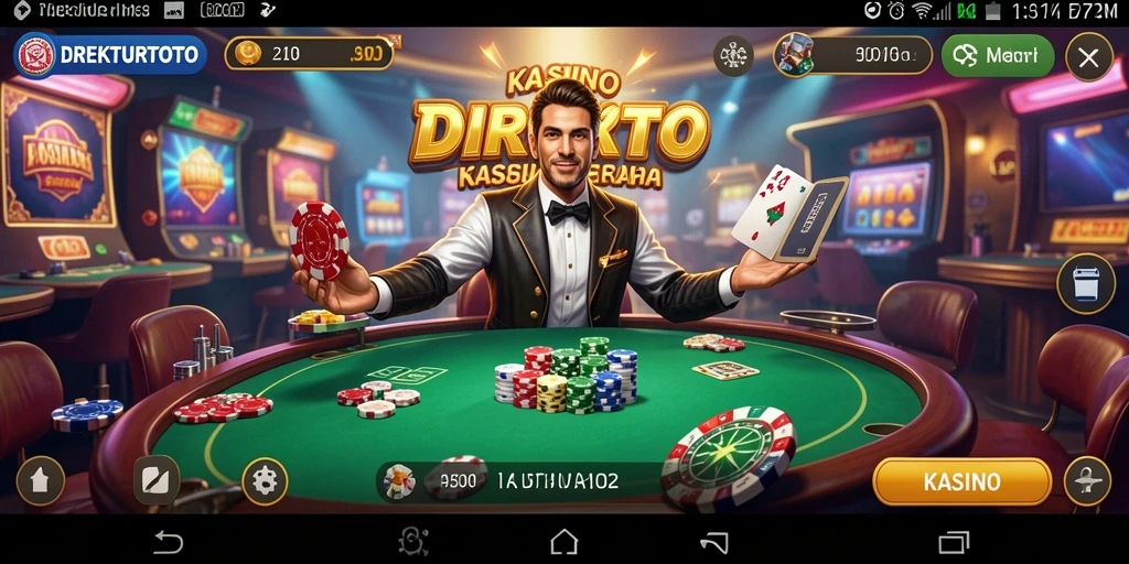 Tampilan permainan Kasino yang mengasyikkan di DIREKTURTOTO.