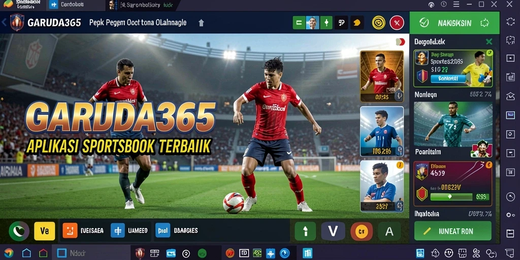 Tampilan gameplay GARUDA365 dengan berbagai pilihan taruhan olahraga.