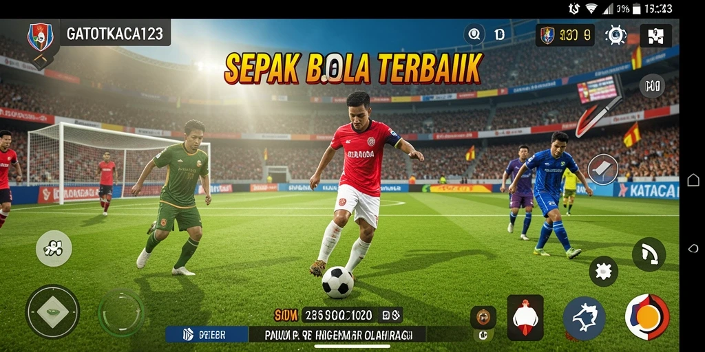 Tangkapan layar gameplay GATOTKACA123 yang menampilkan aksi seru di lapangan.