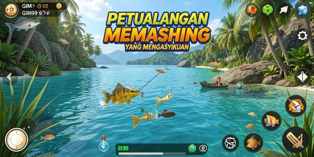 Tangkapan ikan menakjubkan dalam gameplay GIM999 yang seru.