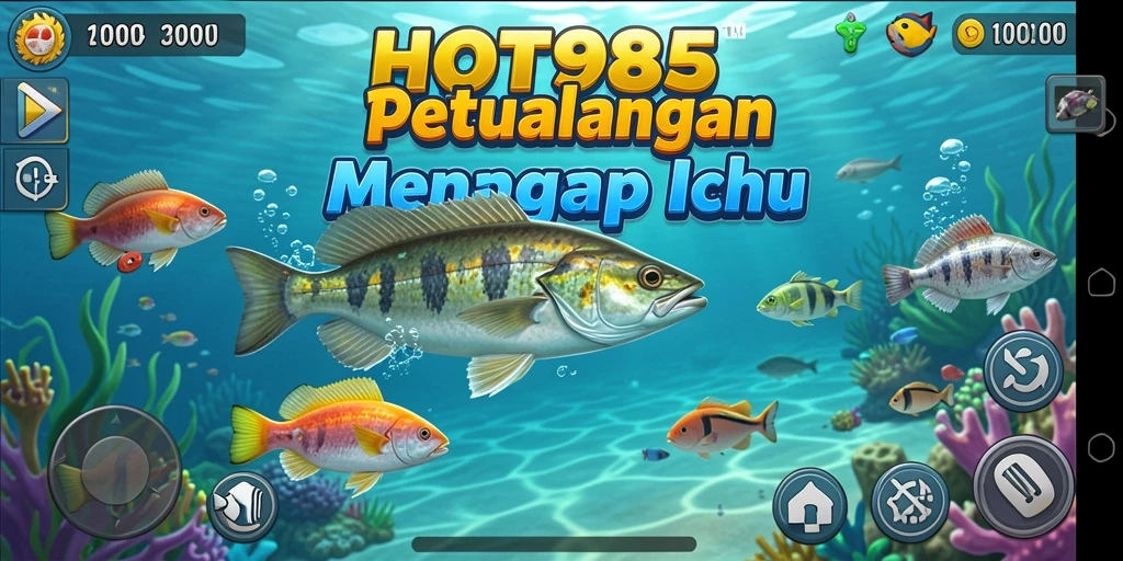 Gameplay seru menangkap ikan di HOT985.
