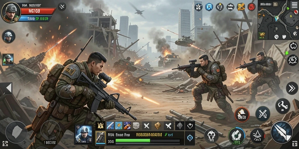Tampilan menarik dari gameplay MG108 yang menantang.