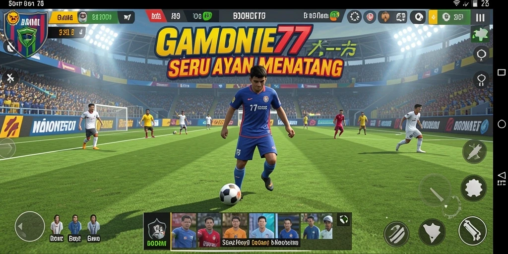 Tampilan mendebarkan gameplay MONTE77 saat bertanding di lapangan.