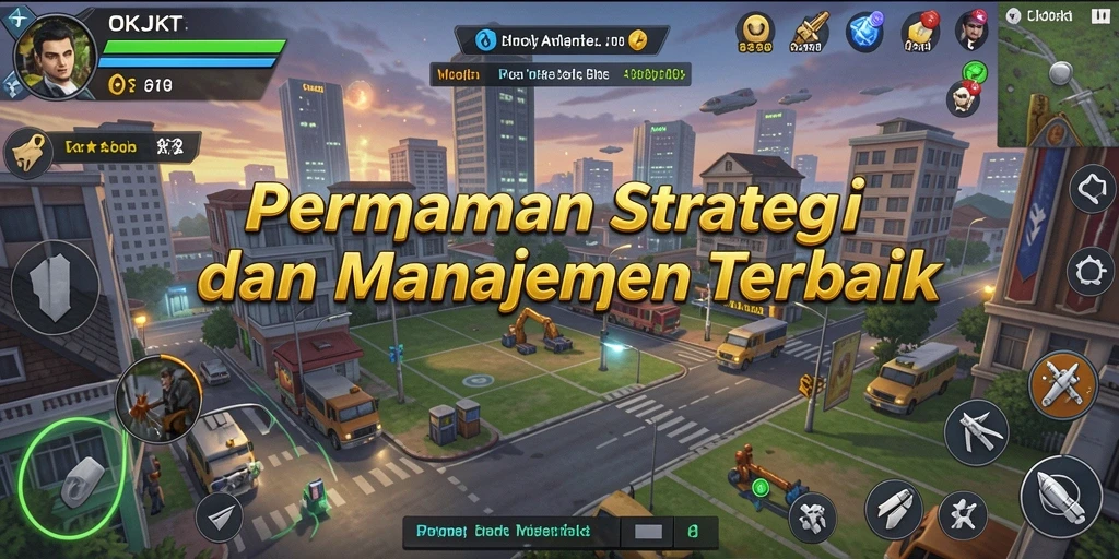 Tampilan gameplay yang menarik dan strategis di OKJKT.