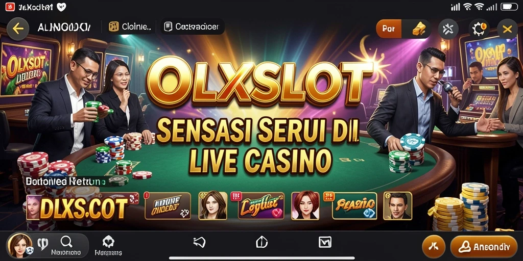 Gameplay seru OLXSLOT dengan dealer langsung dan interaksi nyata.