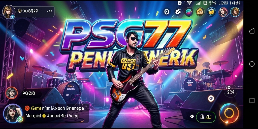 Screenshot gameplay PSG77 yang menampilkan serunya bermain musik.