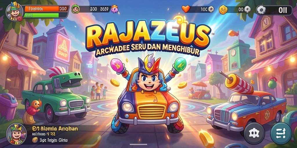 Screenshot gameplay RAJAZEUS yang menunjukkan aksi seru dan tantangan yang dihadapi.