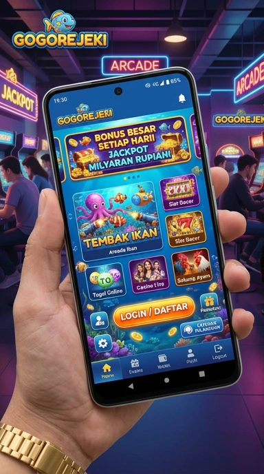 Tampilan antarmuka aplikasi gogorejeki yang user-friendly.